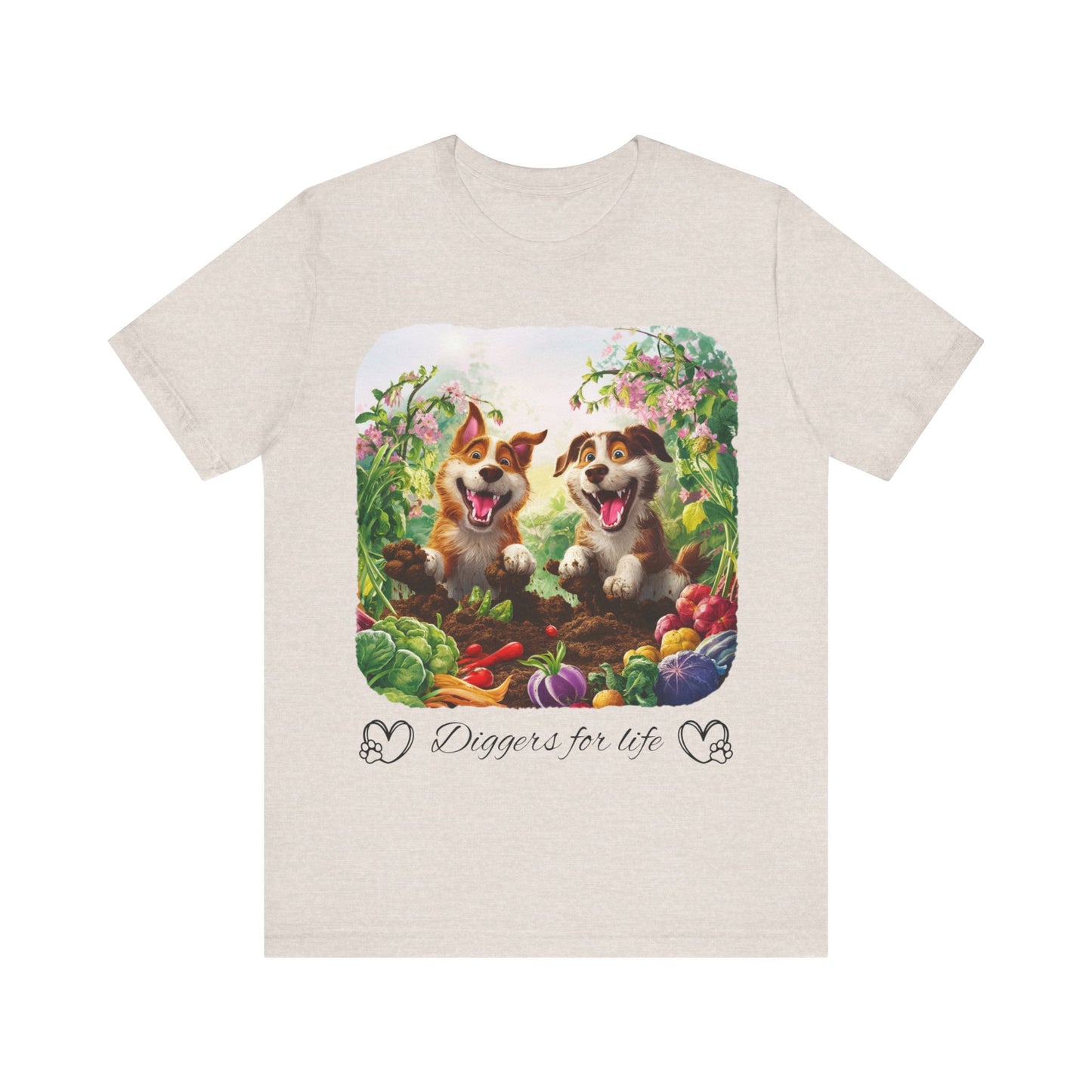 Unisex Diggers for life dog T-shirt