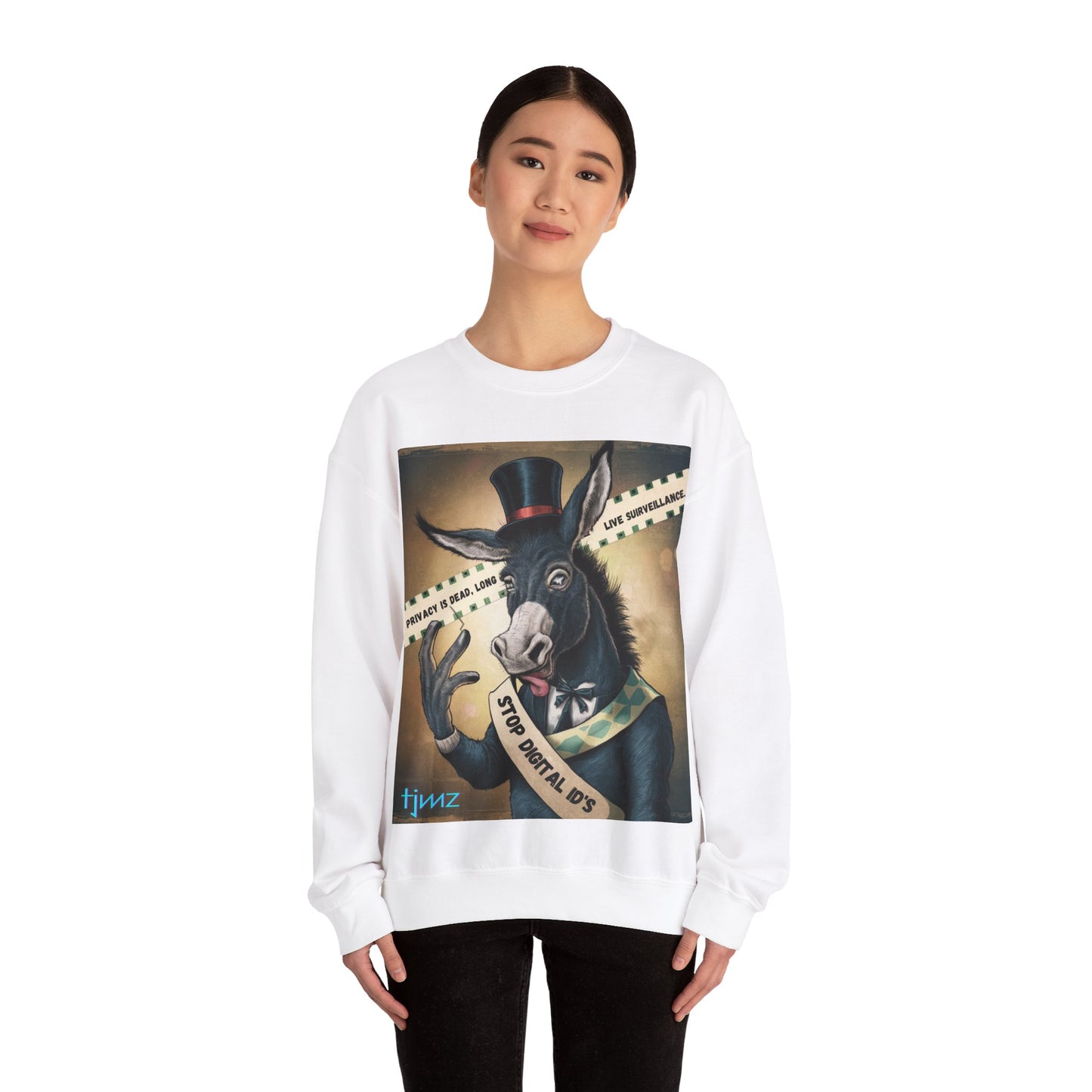 Unisex 'Privacy is dead' Crew neck Sweatshirt