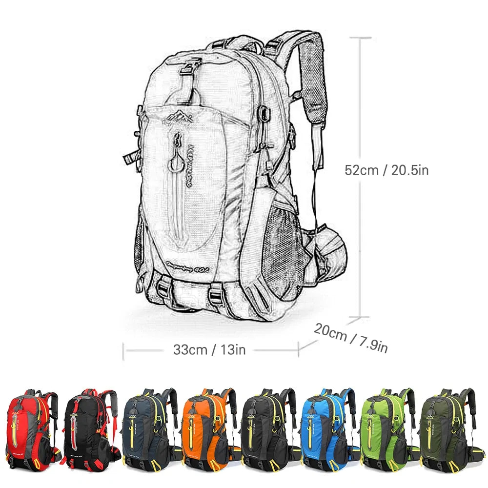 Waterproof 40L Climbing Backpack